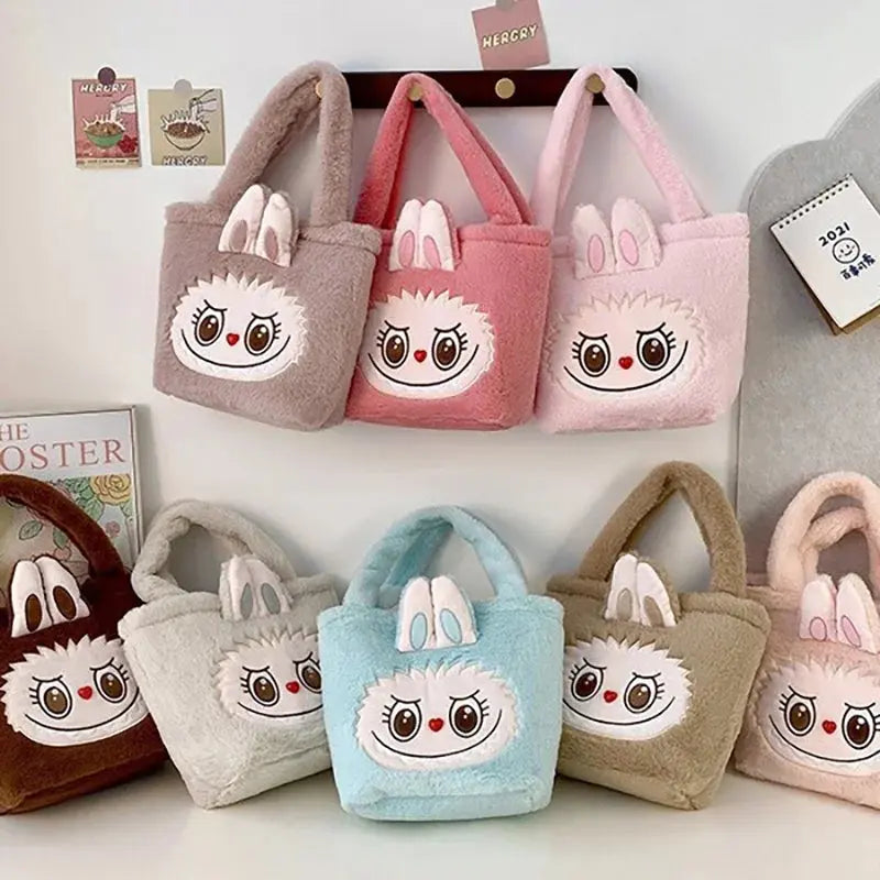 👜 Sac à Main Kawaii Labubu - Tote Brown à Double Compartiment SiriuS