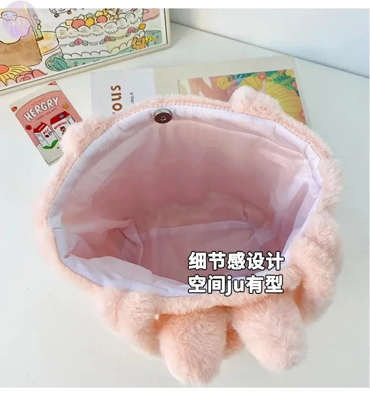 👜 Sac à Main Kawaii Labubu - Tote Brown à Double Compartiment SiriuS
