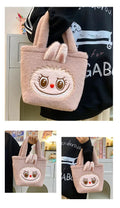 👜 Sac à Main Kawaii Labubu - Tote Brown à Double Compartiment SiriuS