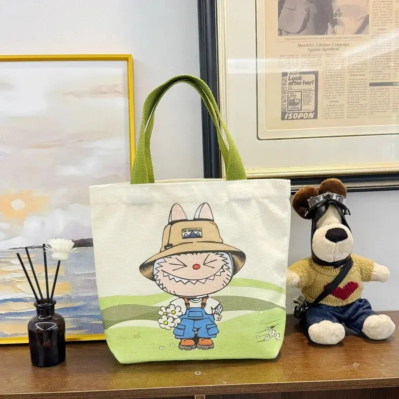 🎒 Sac à Main Labubu en Toile – Polyvalent, Adorable, Inoubliable ! SiriuS