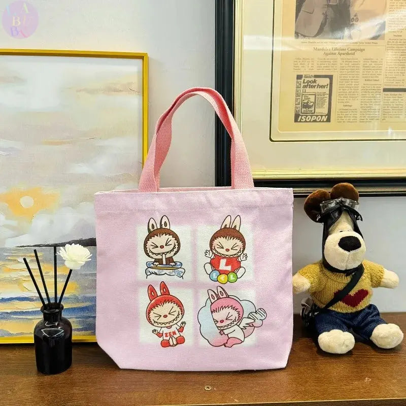🎒 Sac à Main Labubu en Toile – Polyvalent, Adorable, Inoubliable ! SiriuS