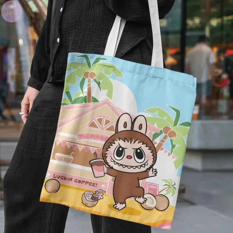 👜 Sac en Toile Kawaii Labubu – L’accessoire cartoon qui booste votre style ! SiriuS