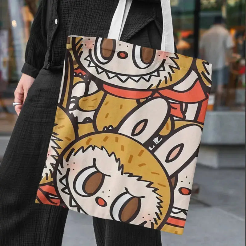 👜 Sac en Toile Kawaii Labubu – L’accessoire cartoon qui booste votre style ! SiriuS
