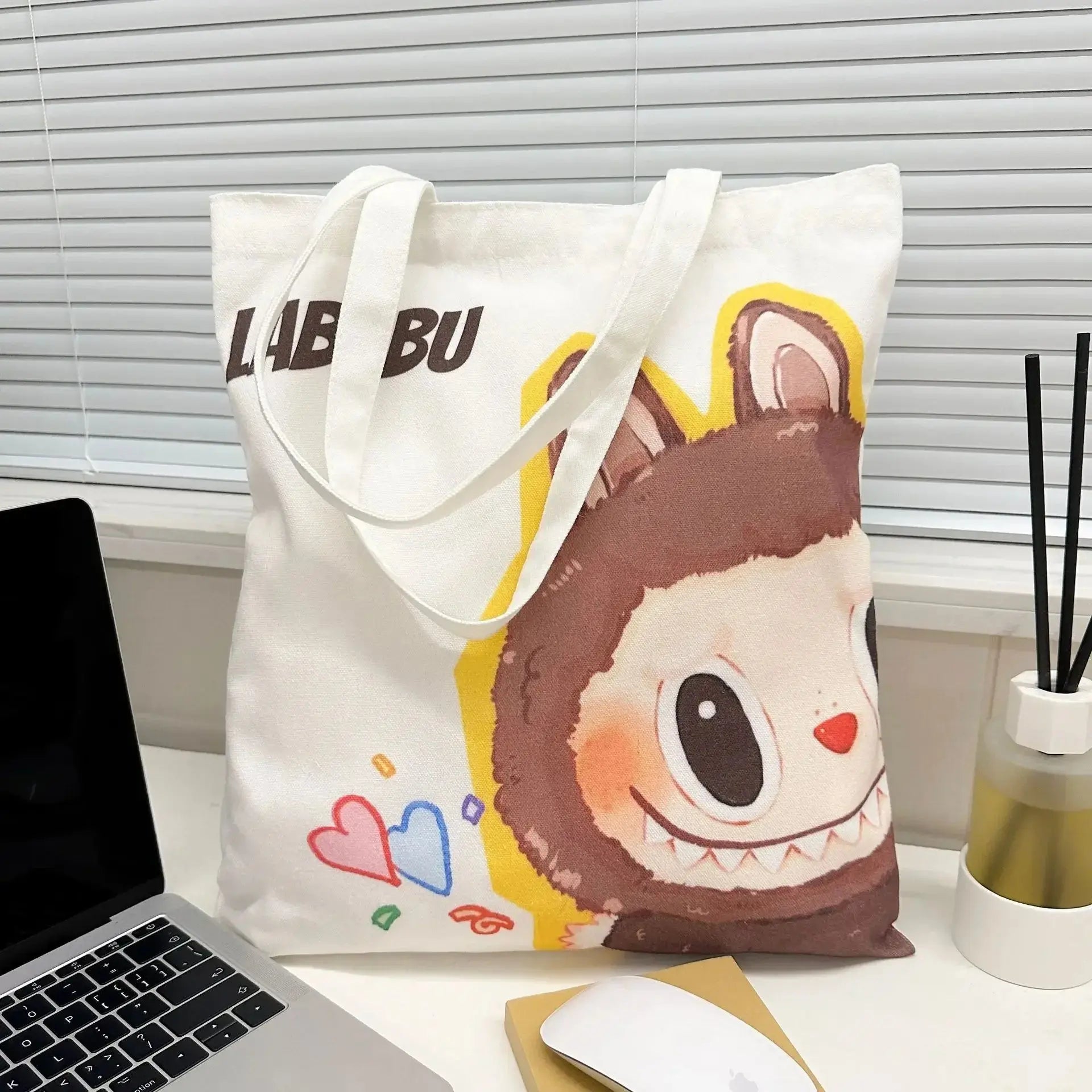 👜 Sac en Toile Kawaii Labubu – L’accessoire cartoon qui booste votre style ! SiriuS