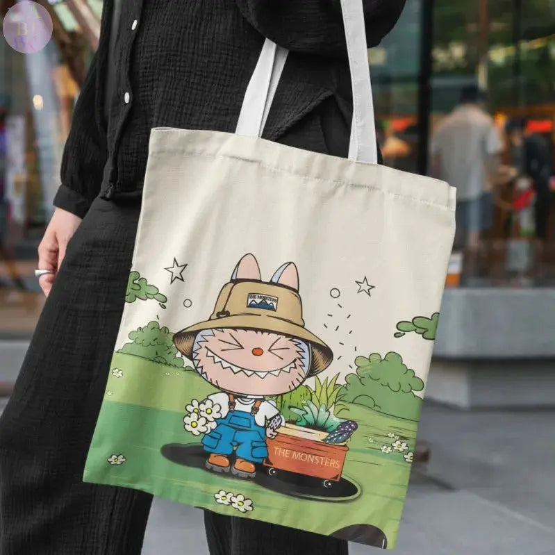 👜 Sac en Toile Kawaii Labubu – L’accessoire cartoon qui booste votre style ! SiriuS