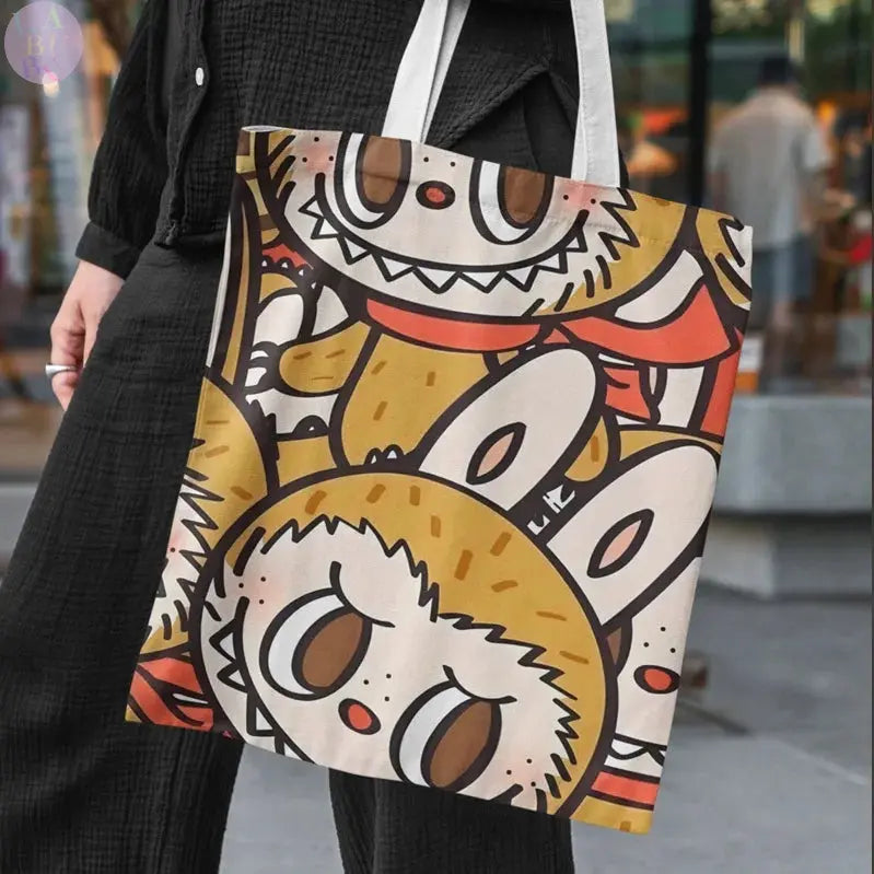 👜 Sac en Toile Kawaii Labubu – L’accessoire cartoon qui booste votre style ! SiriuS