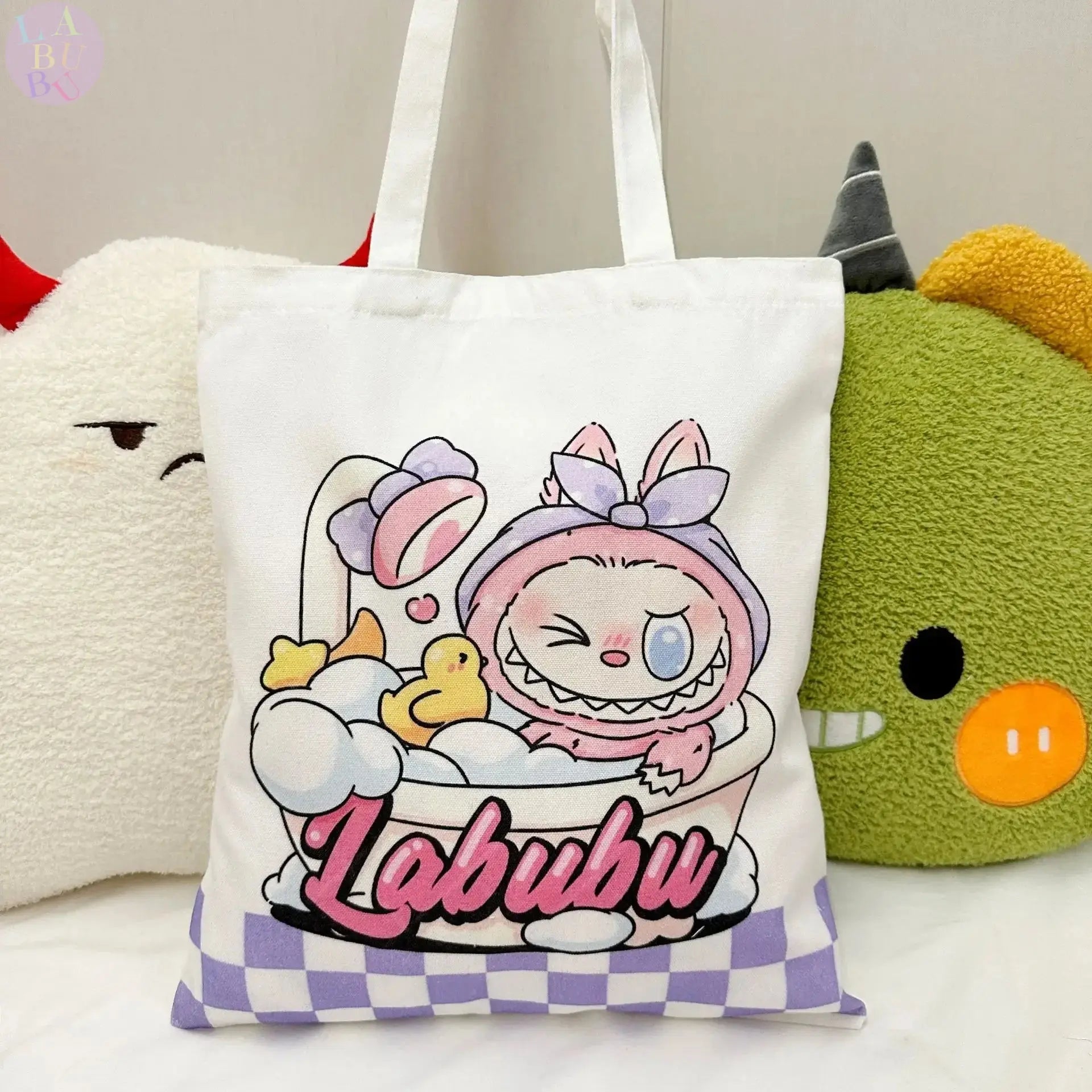 👜 Sac en Toile Kawaii Labubu – L’accessoire cartoon qui booste votre style ! SiriuS
