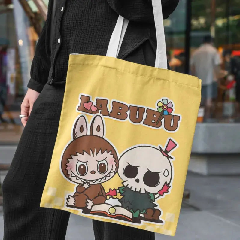 👜 Sac en Toile Kawaii Labubu – L’accessoire cartoon qui booste votre style ! SiriuS