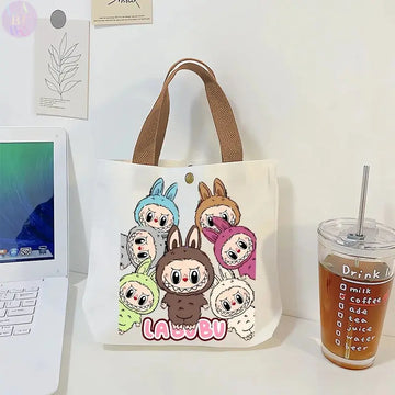 🎒 Sac en Toile Labubu – L’Accessoire qui Fait Sourire ! SiriuS