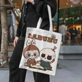🧳 Sac en Toile Labubu – Motifs de Monstre, Grand Format, Grand Style ! SiriuS