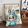 🧳 Sac en Toile Labubu – Motifs de Monstre, Grand Format, Grand Style ! SiriuS