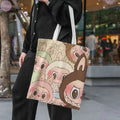 🧳 Sac en Toile Labubu – Motifs de Monstre, Grand Format, Grand Style ! SiriuS