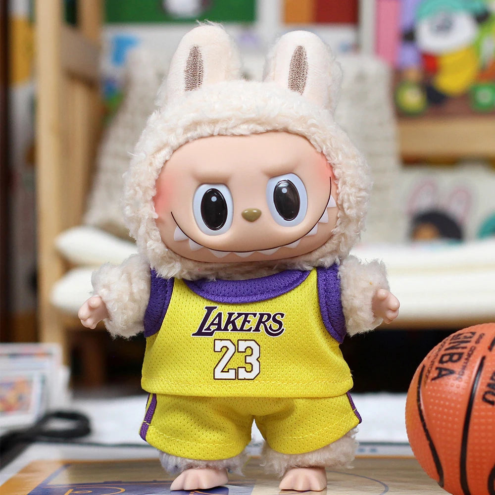 🏀 Tenue Basketball pour Mini Labubu 17 cm – Style Sportif &amp; Jeu d’Équipe - SiriuS