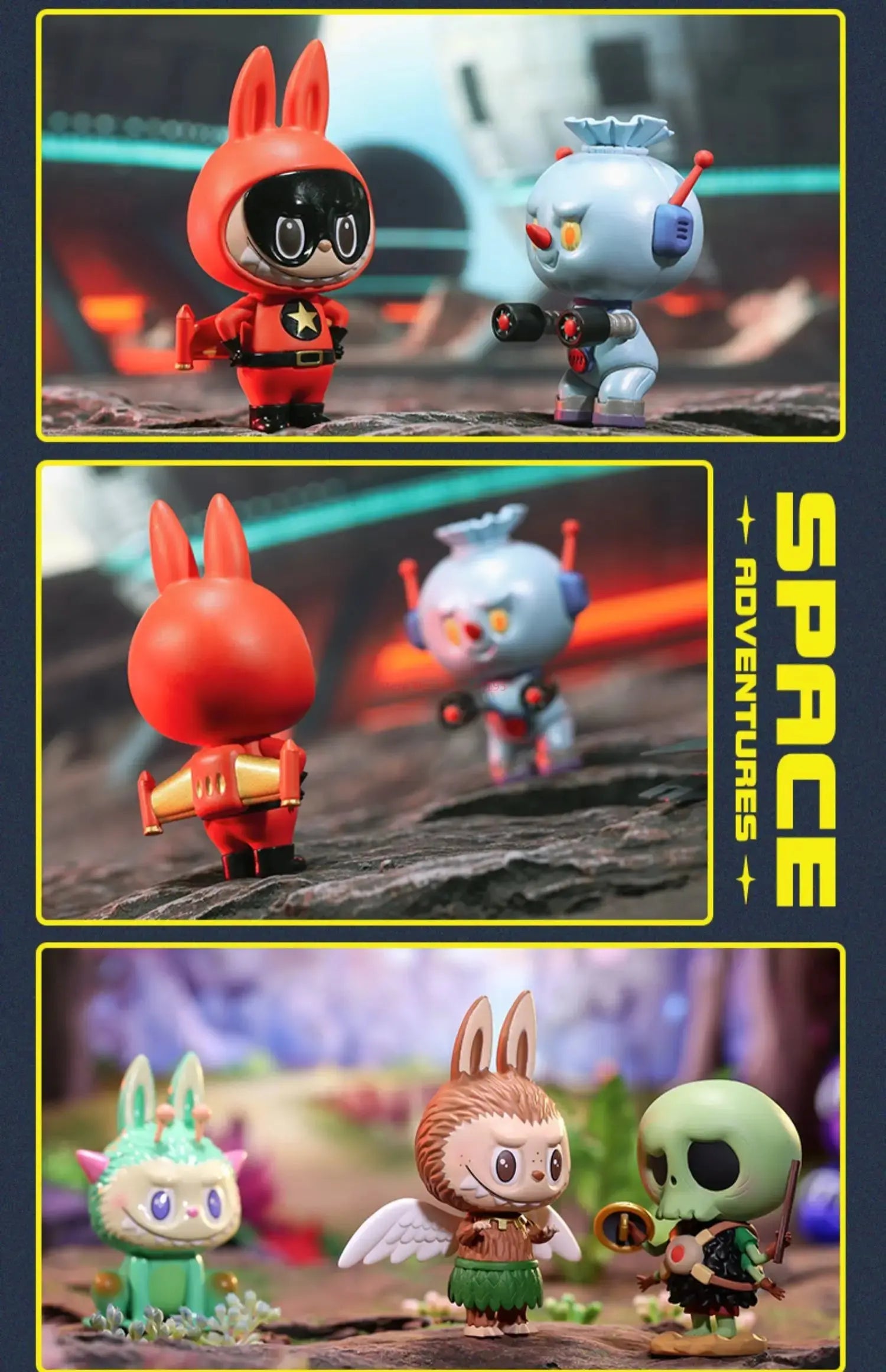 🚀 Labubu – Capitaine des Monstres de l’Espace – Figurine Anime POP MART SiriuS