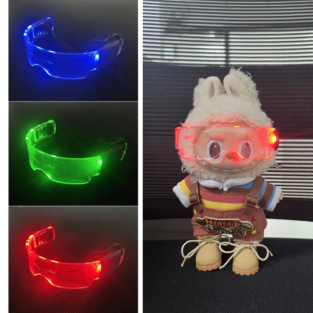 🌈 Lunettes Lumineuses DIY pour Poupées LABUBU – Taille 15 à 20 cm - SiriuS