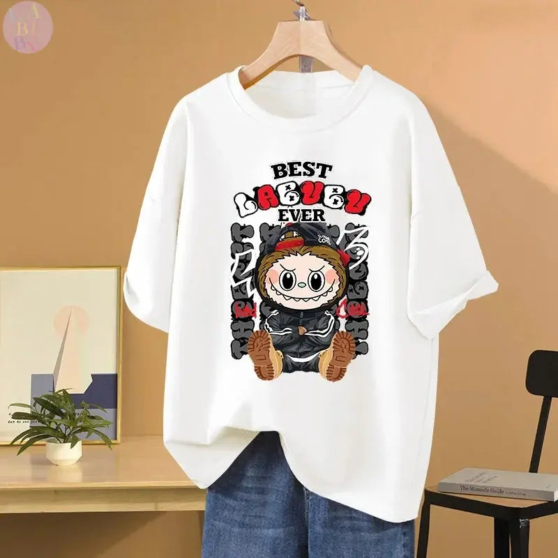 👕 T-shirt Couple LABUBU – Anime Créatif & Casual SiriuS