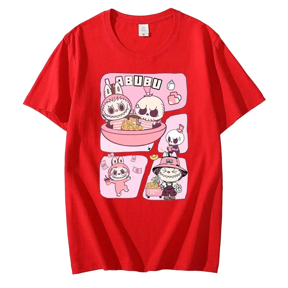👕 T-shirt Couple LABUBU – Anime Créatif & Casual SiriuS