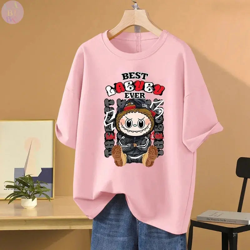 👕 T-shirt Couple LABUBU – Anime Créatif & Casual SiriuS