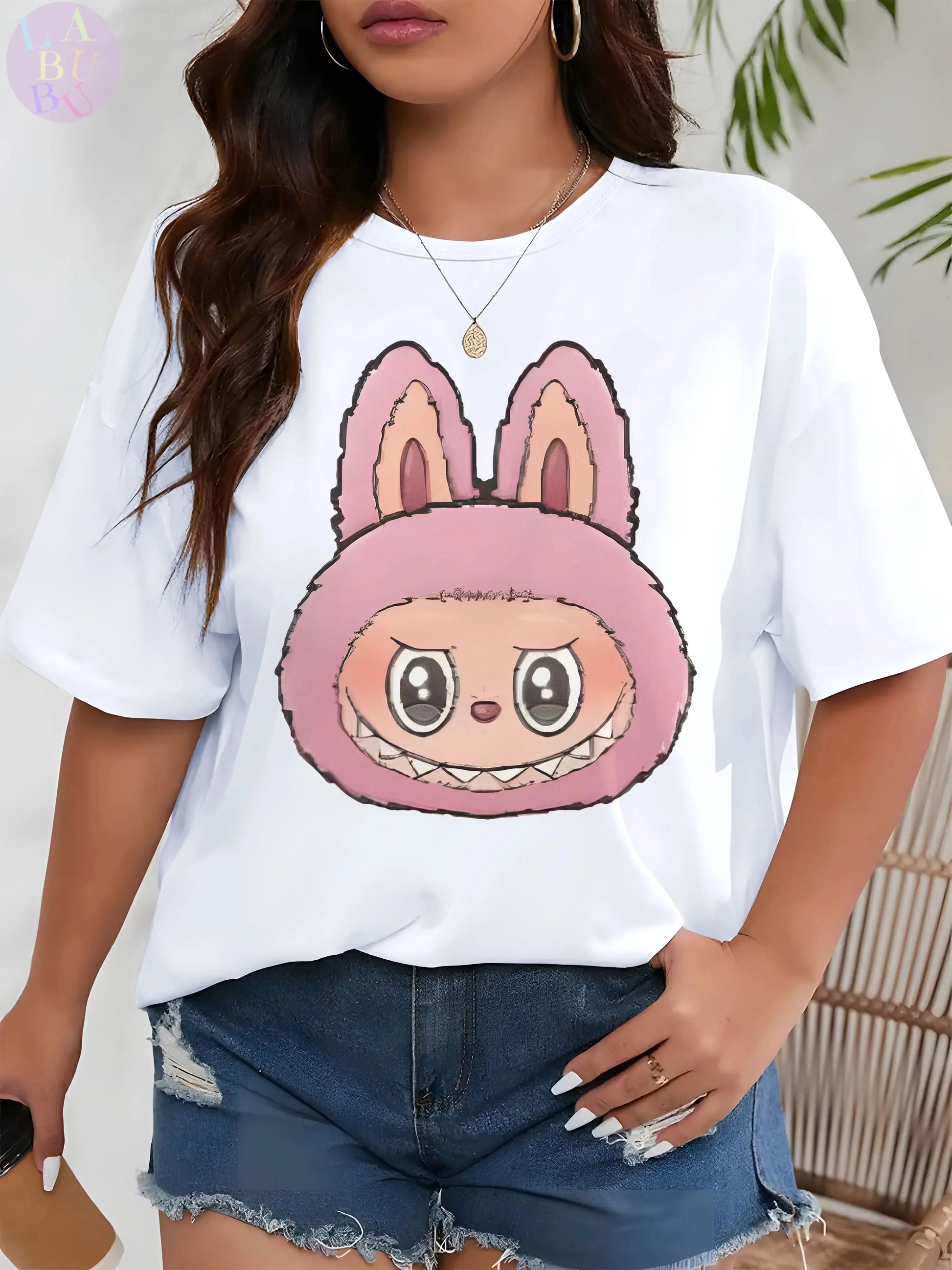 👕 T-shirt Couple Labubu – Pour Femmes SiriuS