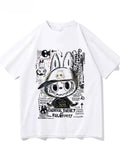 👚 T-shirt Femme Graffiti Labubu – Style Décontracté Y2K SiriuS